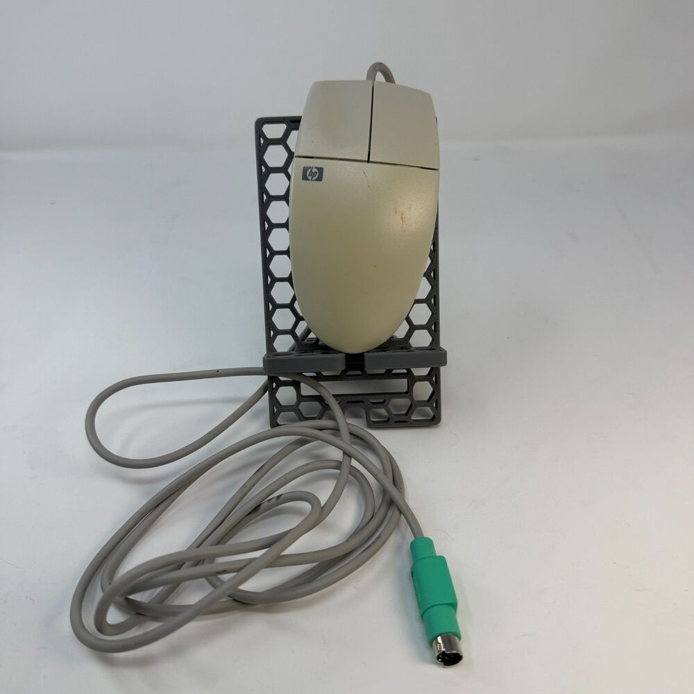 Vintage HP 2 Button PS/2 Mouse model M-S34